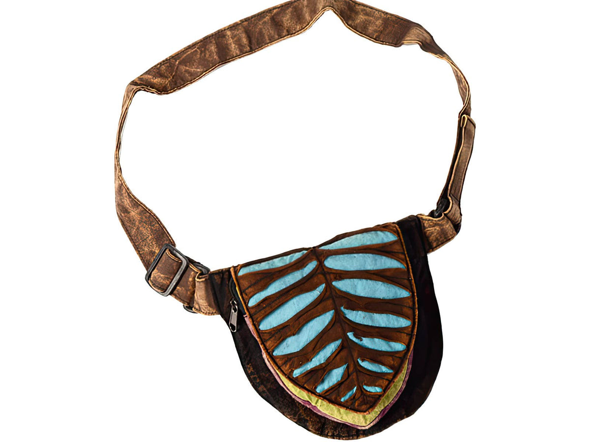 Leaf Ripple Hip Rider Stonewashed Bag