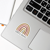 Sober & Badass Sticker