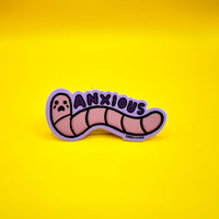 Anxious Worm | Weatherproof Sticker