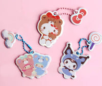 Sanrio Secret Soft Aurora Mystery Keyring, Zipper Charm BOX