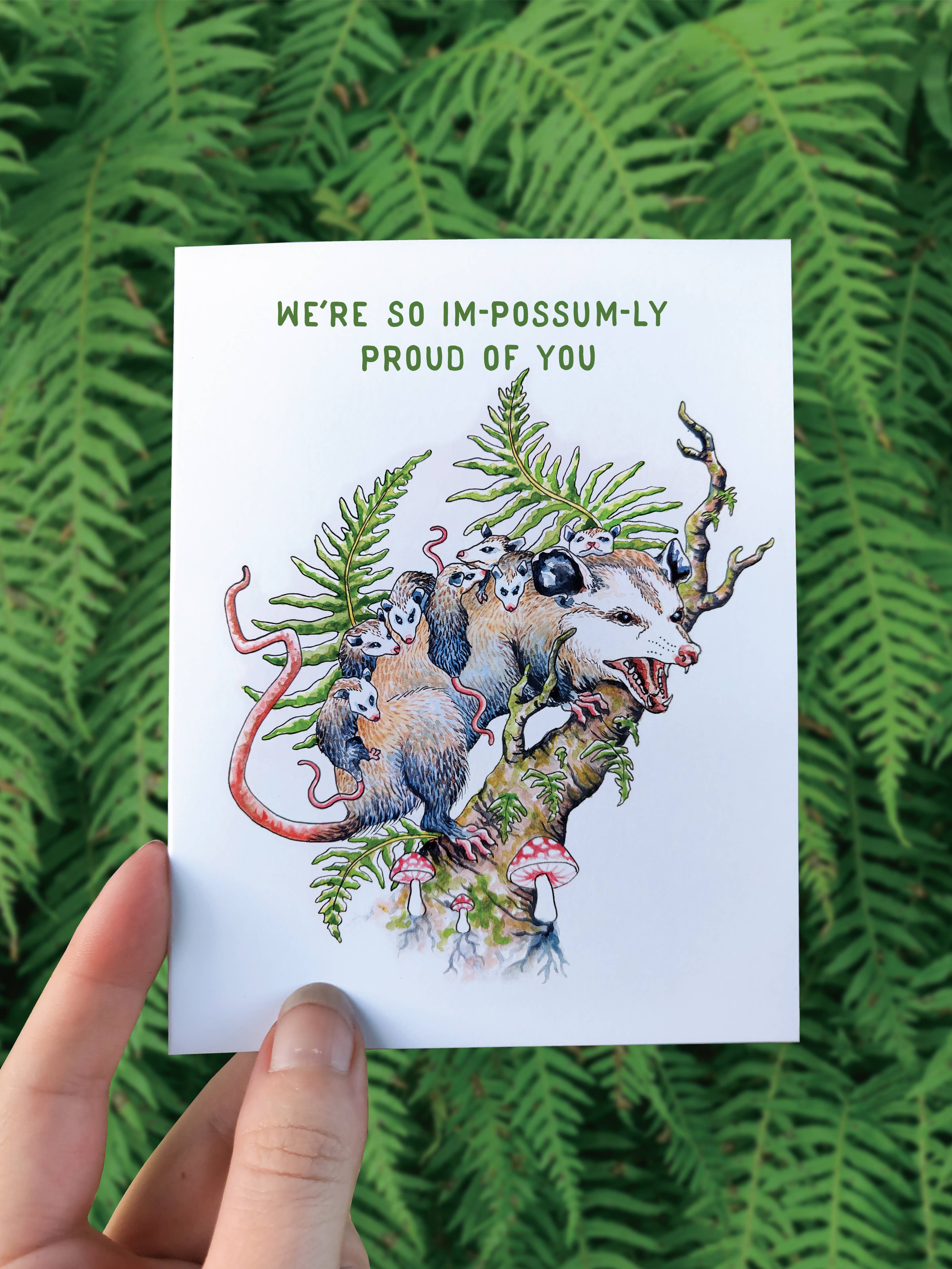 What You Do Matters Possum - Greeting Card PNW Forest Witch