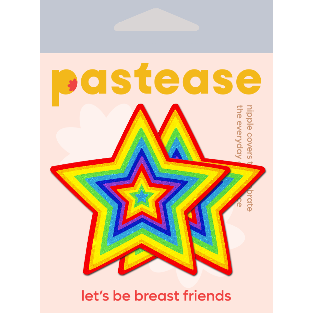 Star: Velvet Rainbow Pumping Nipple Pasties by Pastease®