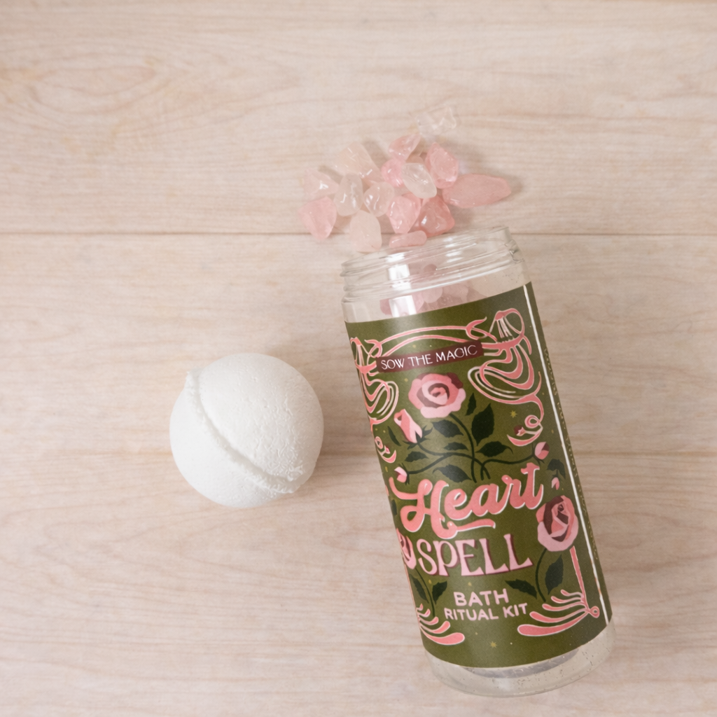 Heartspell Bath Ritual Kit with Rose Quartz