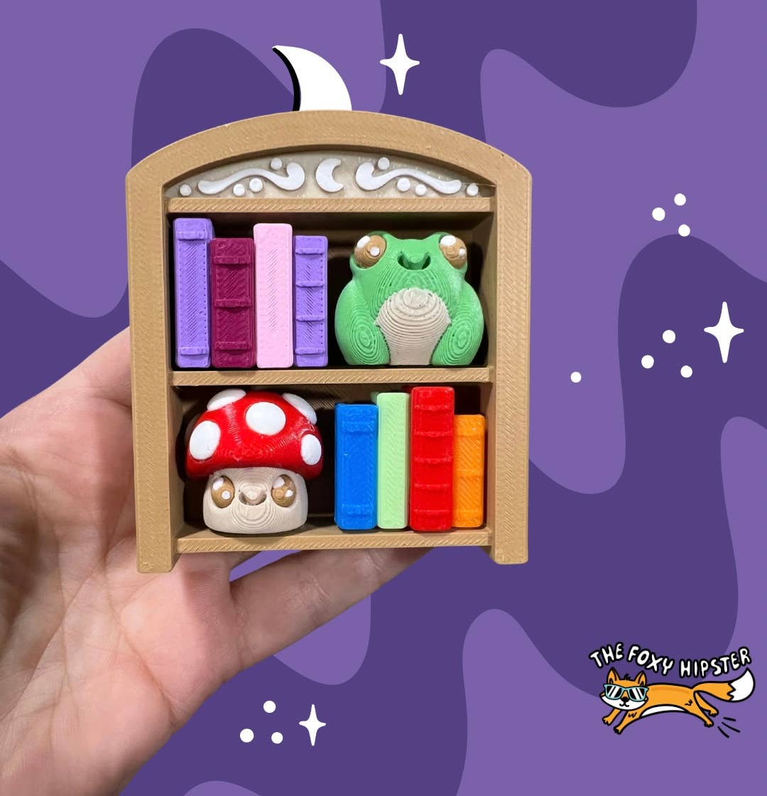 Book Shelf Fidget Toy Clicker 4 clicks