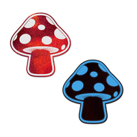 Mushroom: Shiny Red & White Glow-in-the-Dark Shroom Pasties