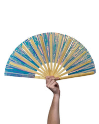 Dirt Squirrel Blue Diamond Fan