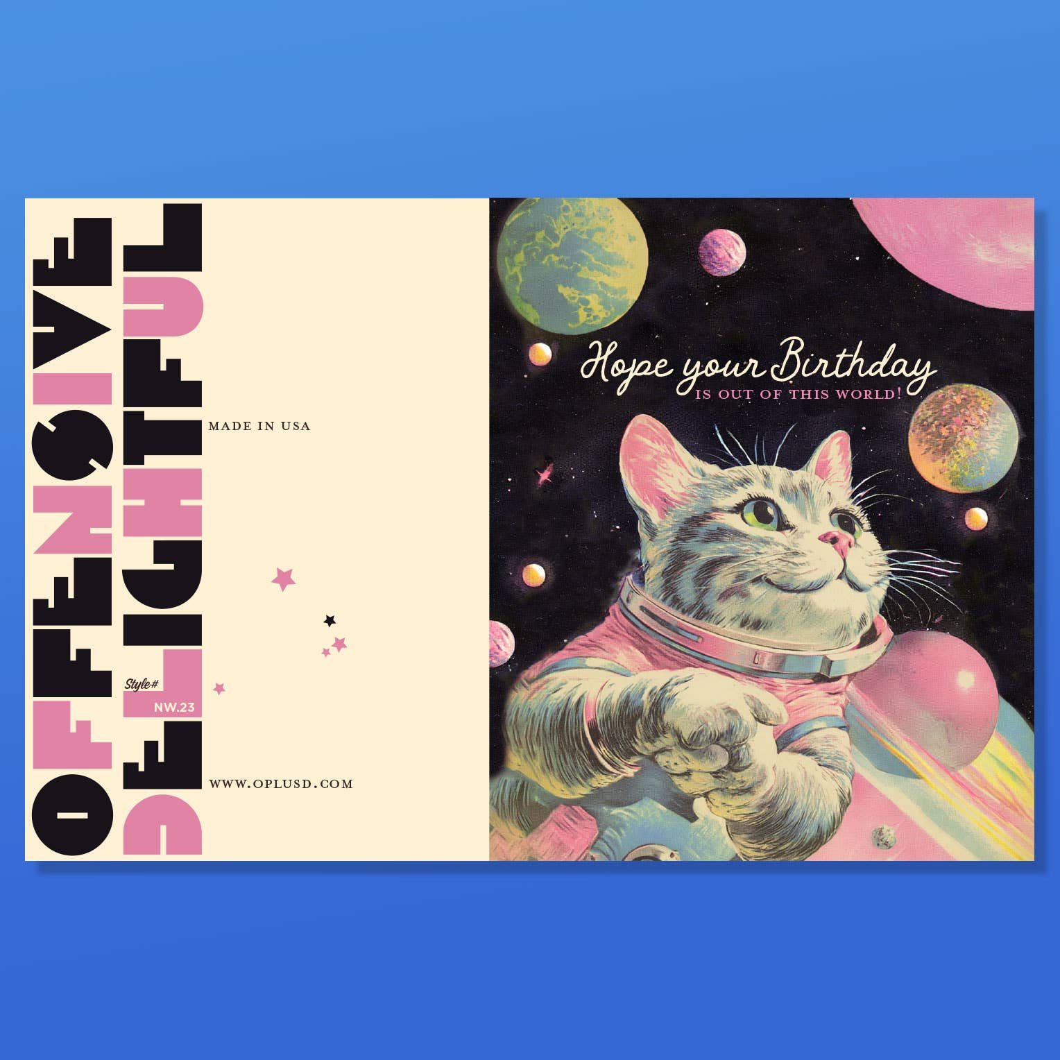 OUT OF THIS WORLD! spacecat birthday