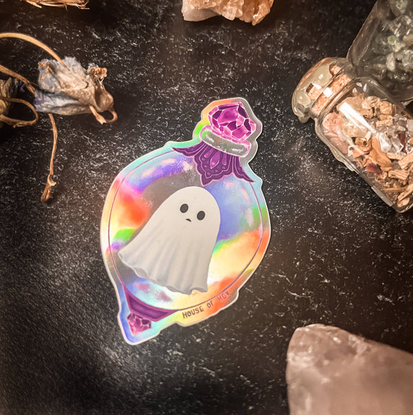 Ghost in Trinket Sticker | dark decor | witchy decor | witch