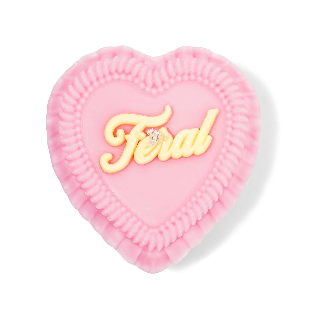 Feral Heart Candle (kitsch, funny gift, cake candle)