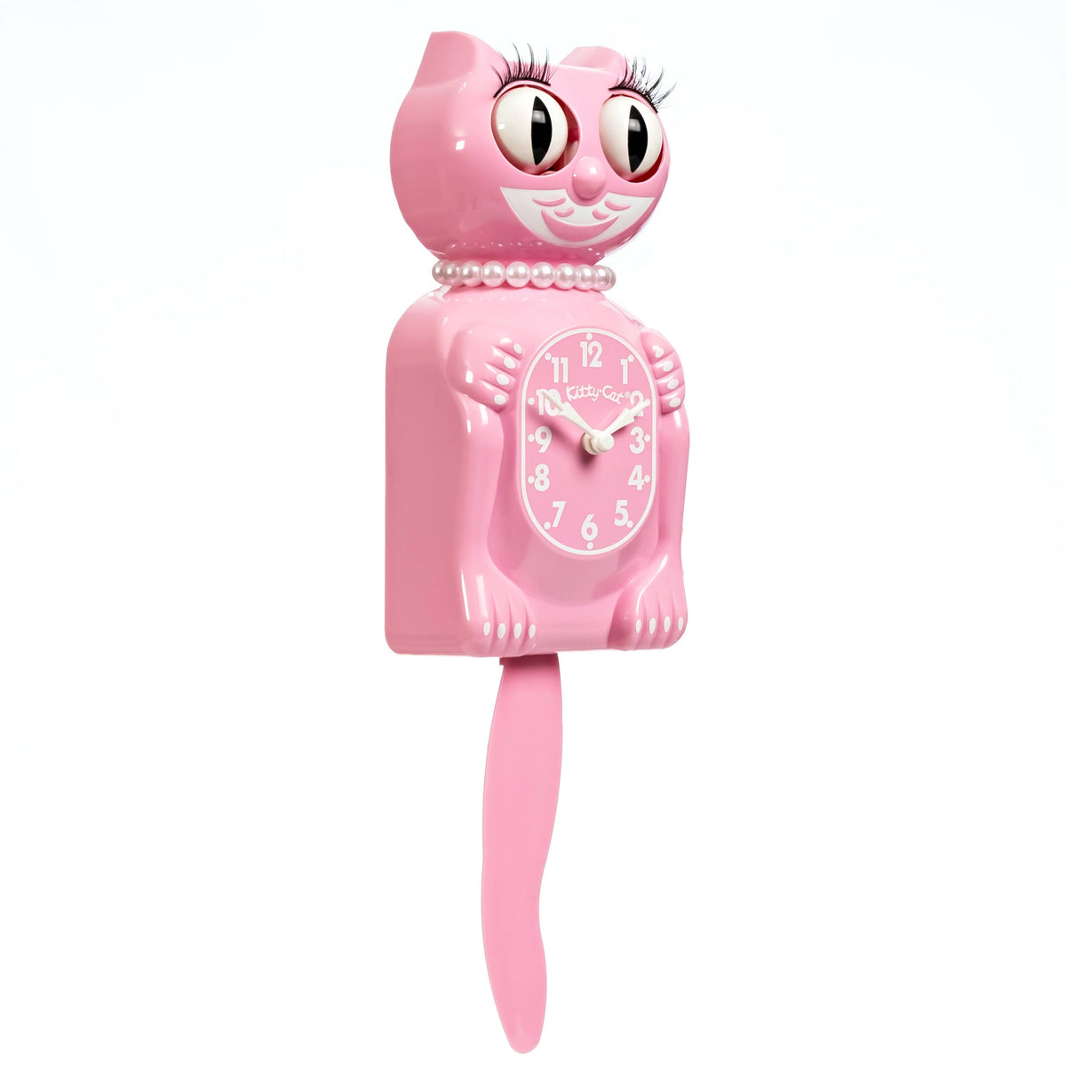 Pink Satin Miss Kitty-Cat Klock (Smaller Size)