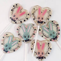 Fondant Bow Tie Bunny Lollipops