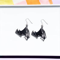 Bat Skeleton Earrings - Limited Edition: Large