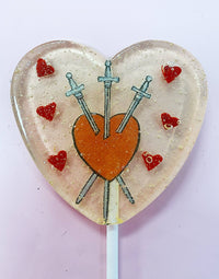 Three of Swords Valentines Day Lollipops 