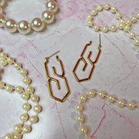 S Earrings- Gold
