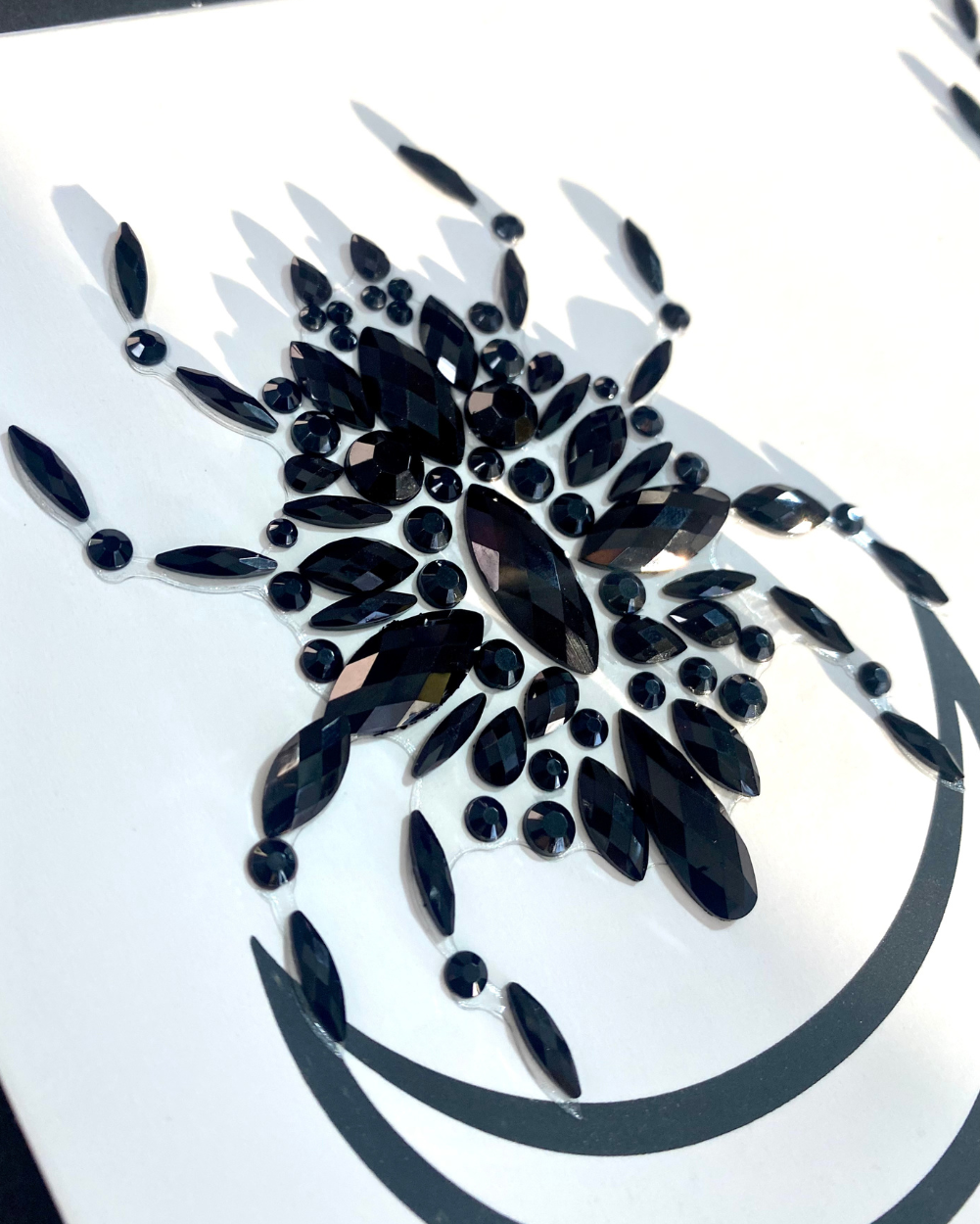 Dream Weaver - Black Spider Body Jewel Sticker Pasties