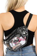 Clear PVC Y2K Fashion Waist Bum Bag Fanny Pack
