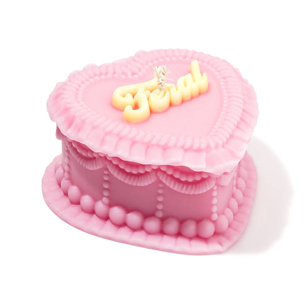 Feral Heart Candle (kitsch, funny gift, cake candle)