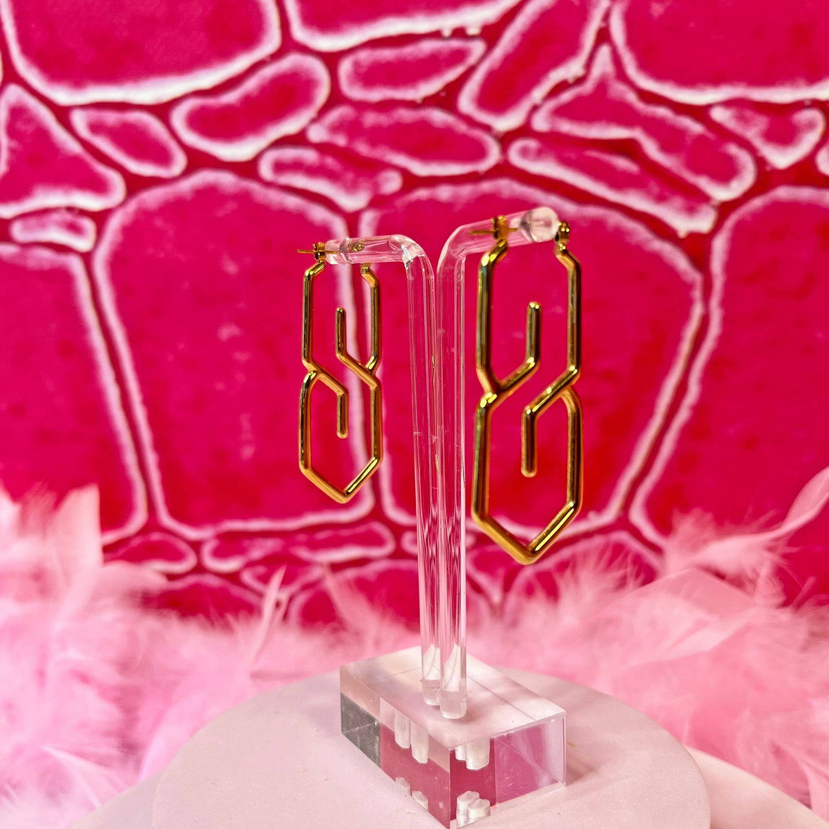 S Earrings- Gold