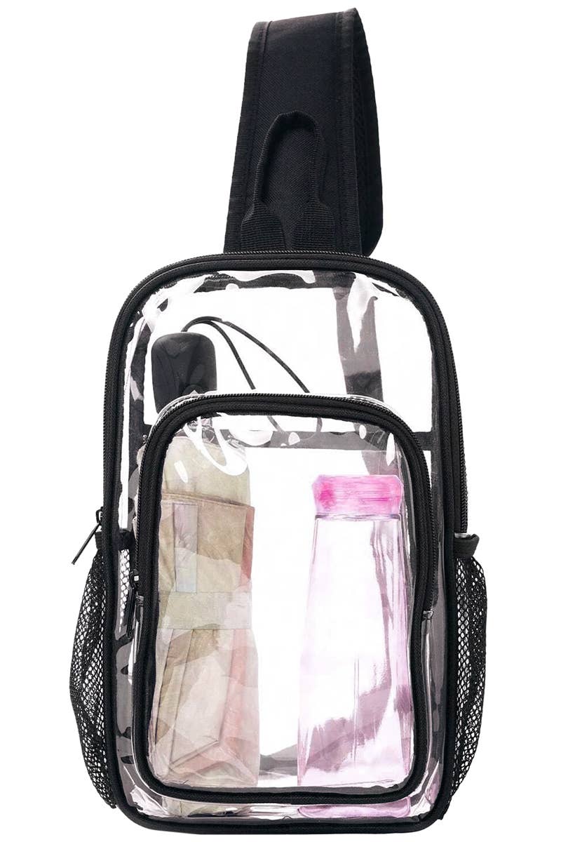 Large Transparent Clear Durable PVC Sling Bag