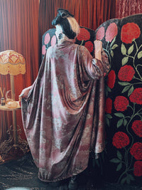 Rose Harvest Slinky V-Neck Kaftan Gown