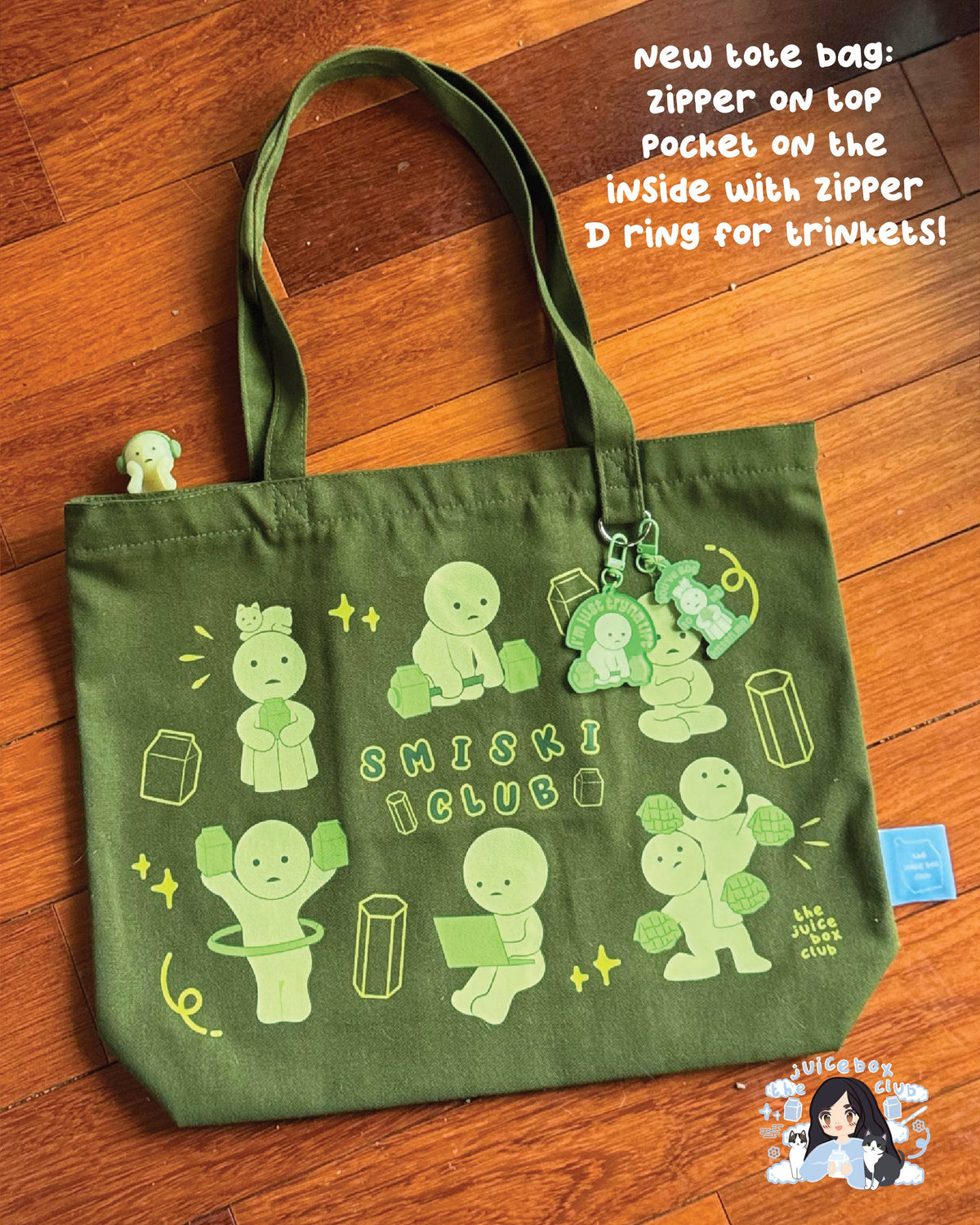 Smiski Inspired Tote Bag