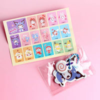 Sanrio Secret Soft Aurora Mystery Keyring, Zipper Charm BOX