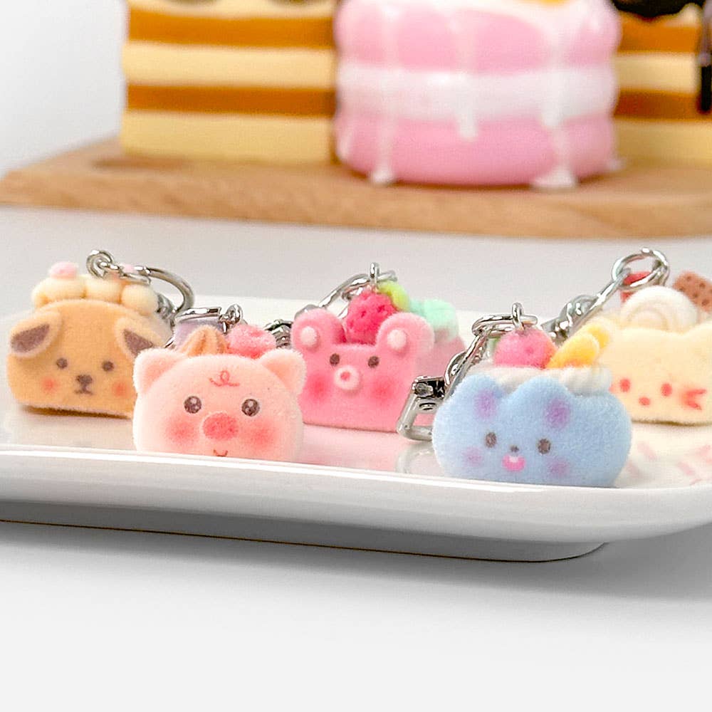 Fuzzy Cake Keychain Blind Box (Random Style)