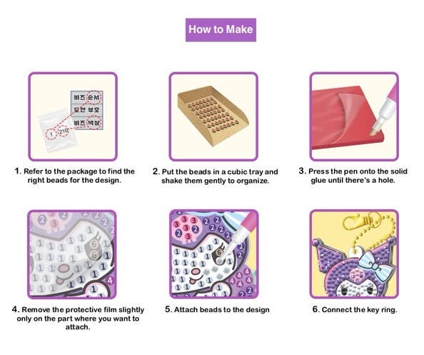 Sanrio 5D Crystal Diamond Paintings Complete Kit / DIY