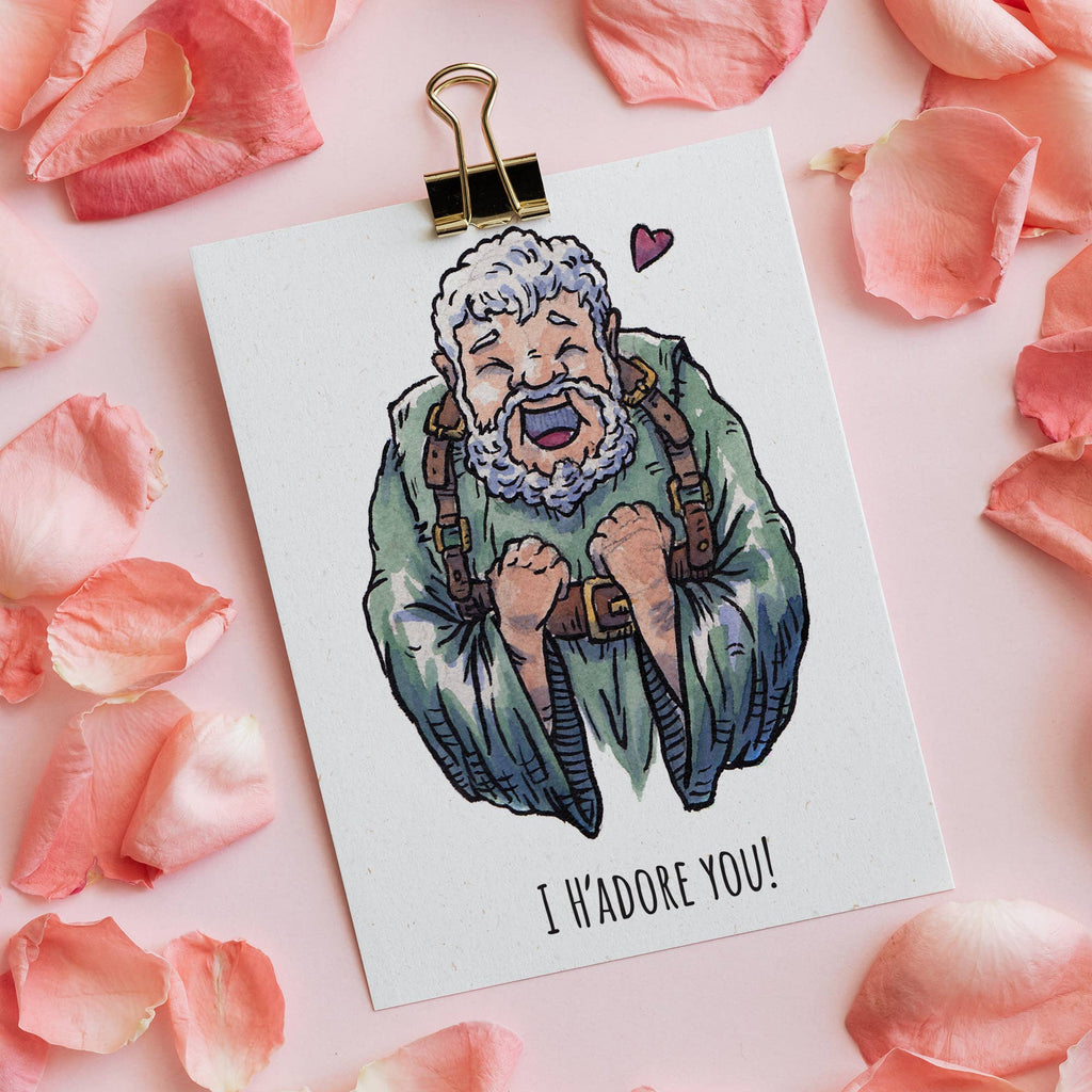 "I H'adore You" - Jeu de Chairs Valentines, Anniversary Card