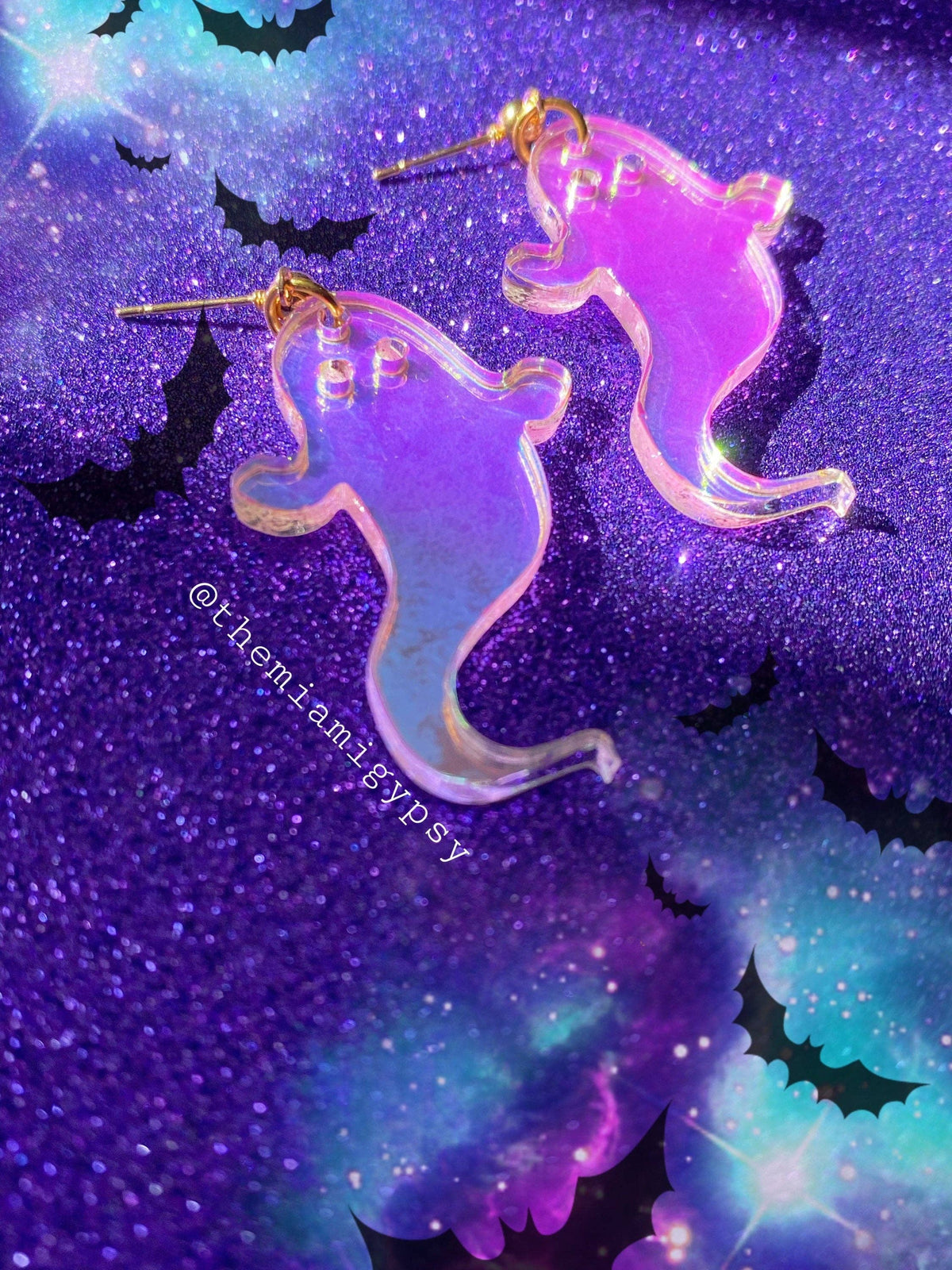 Iridescent Ghostie Earrings