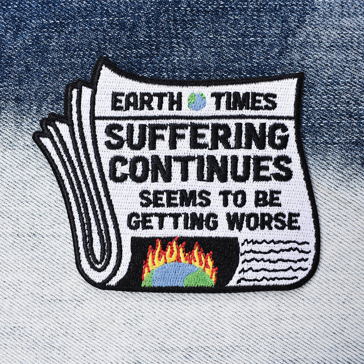 Suffering Continues Embroidered Patch