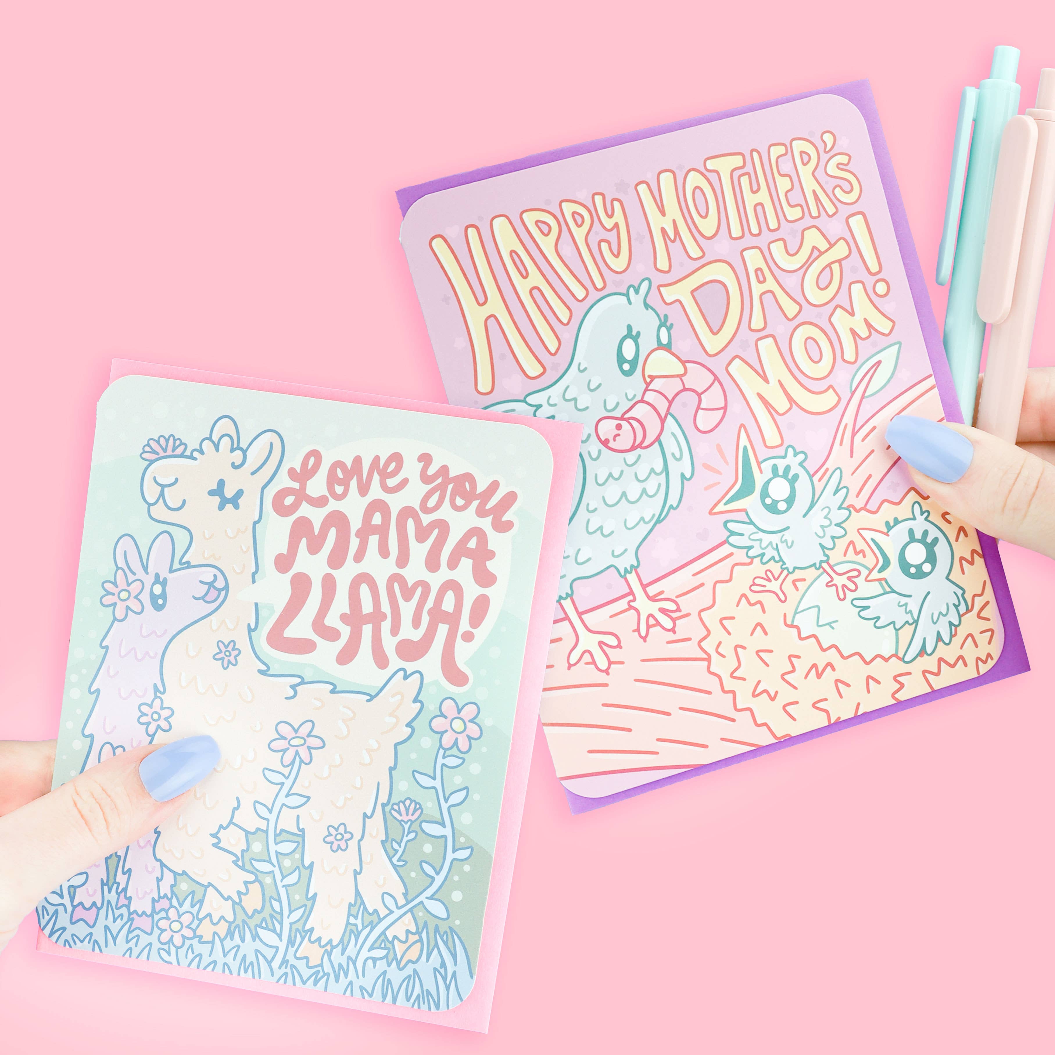 Mama Llama, Cute, Mom Gift, Mother's Day Card with Envelope