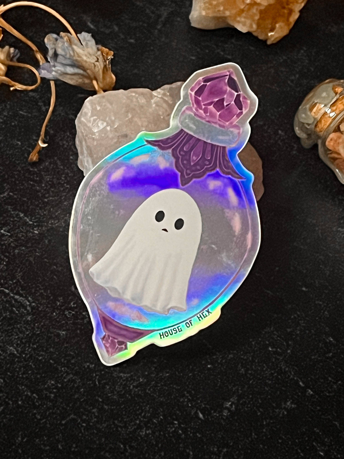 Ghost in Trinket Sticker | dark decor | witchy decor | witch