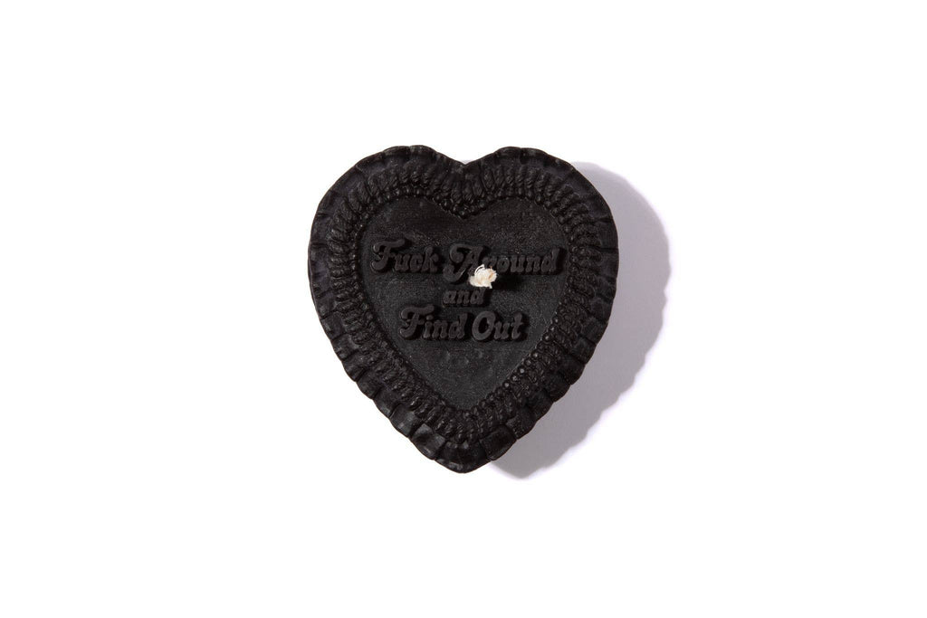 Fuck Around and Find Out Heart Candle (funny cake candle)
