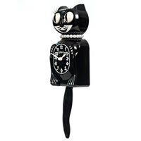 Black Miss Kitty-Cat Klock (Smaller Size)