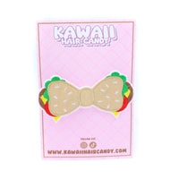 Kawaii Hamburger Hair Bow For Girls