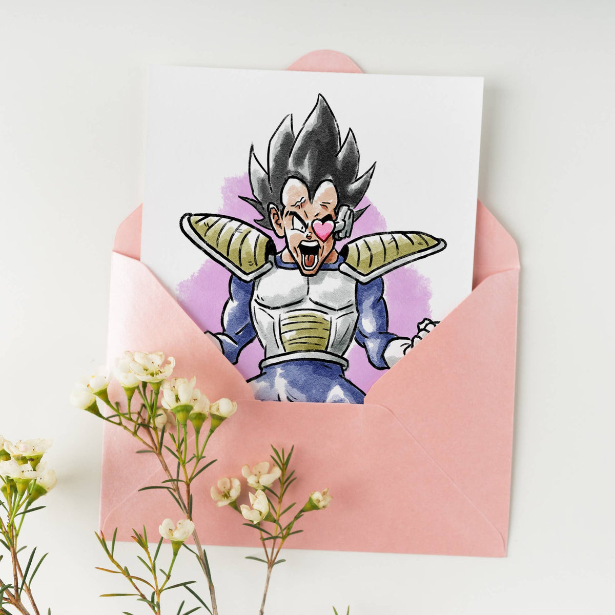 "Over 9000" - Anime Meme Inspired Valentines Love Card