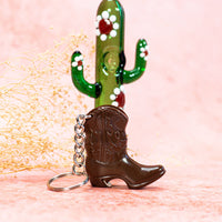 Boot Bottle Opener Keychain- Brown