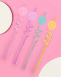 Smiley Straws - 16 reusable straws