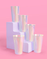 Iridescent Cups - 16 iridescent 16oz cups