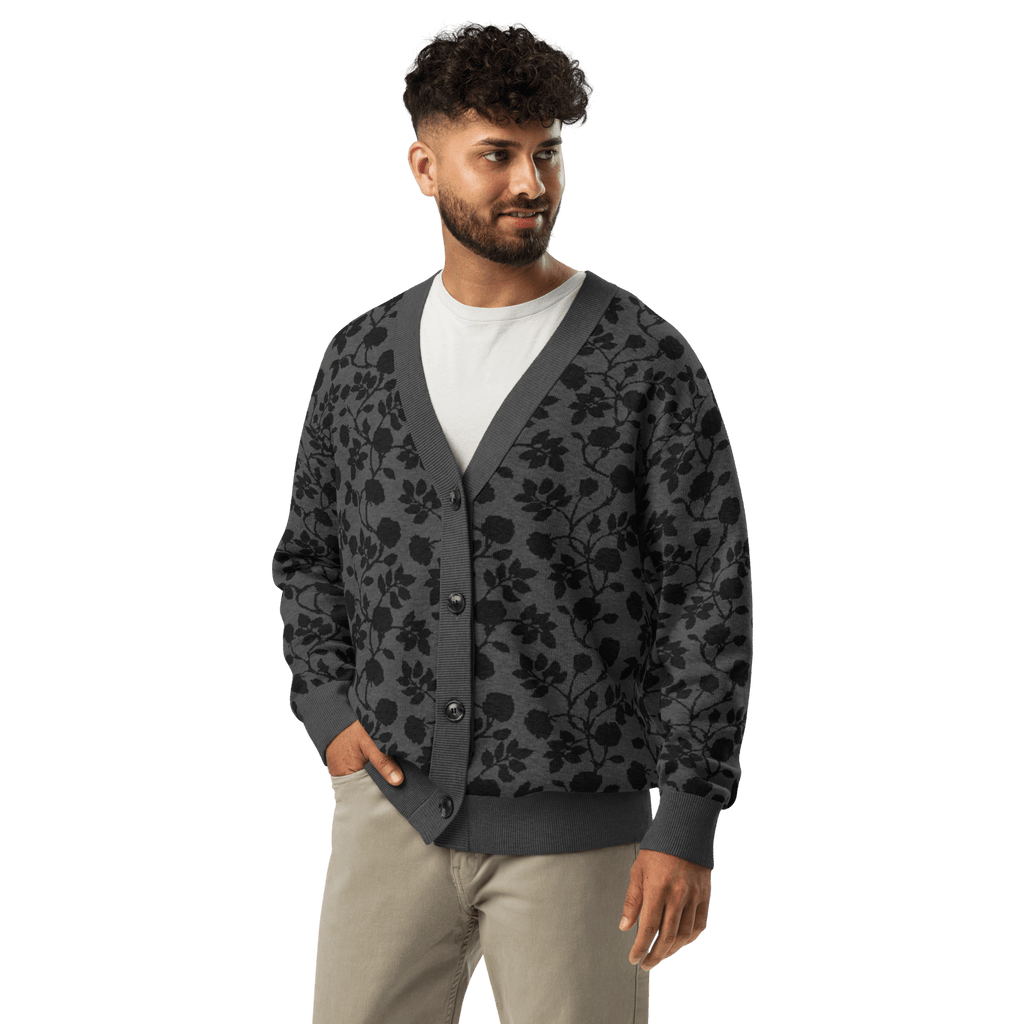 Midnight Bloom Knit Cardigan