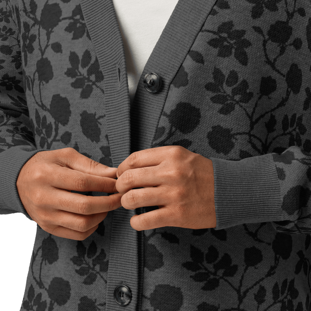 Midnight Bloom Knit Cardigan