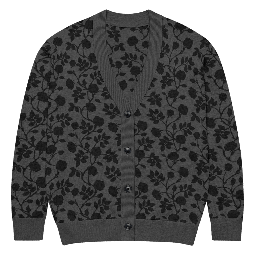 Midnight Bloom Knit Cardigan