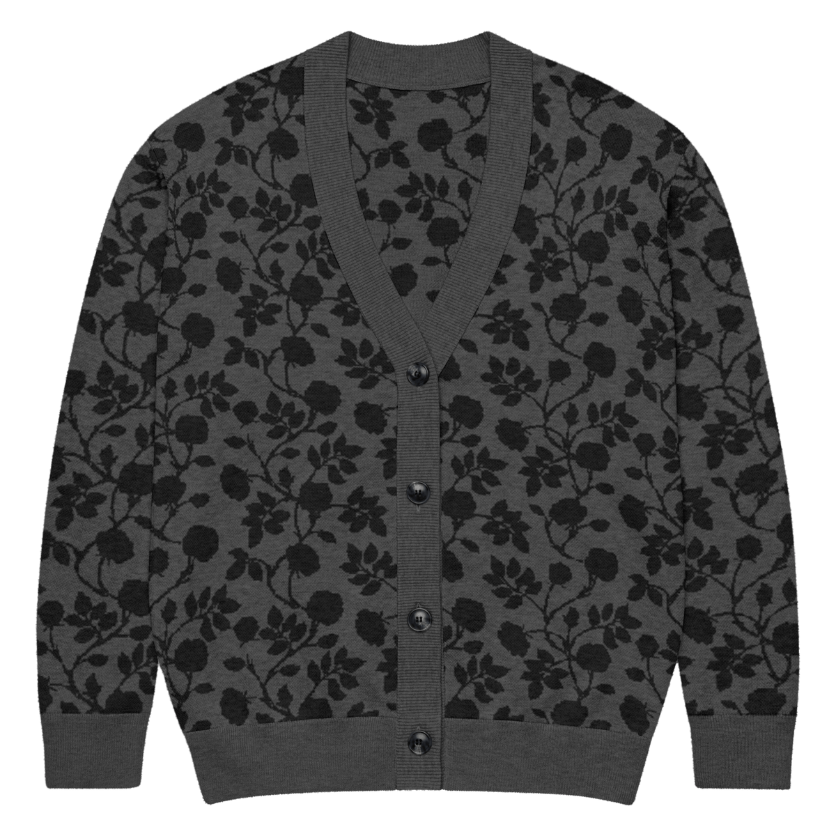 Midnight Bloom Knit Cardigan