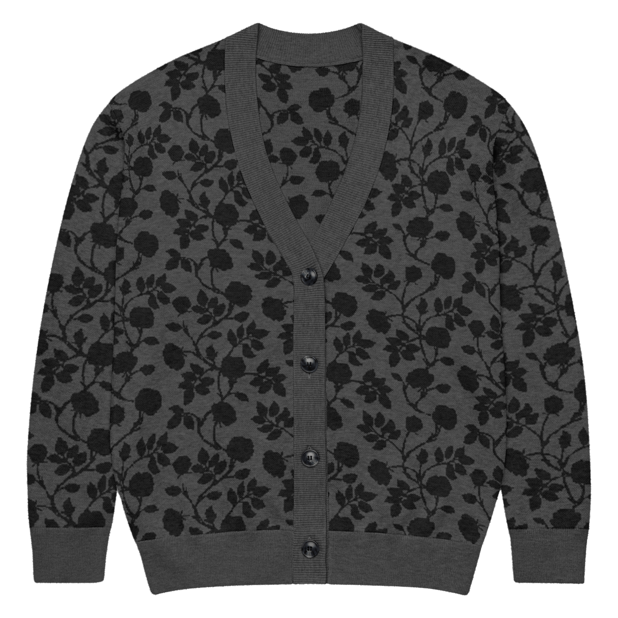 Midnight Bloom Knit Cardigan