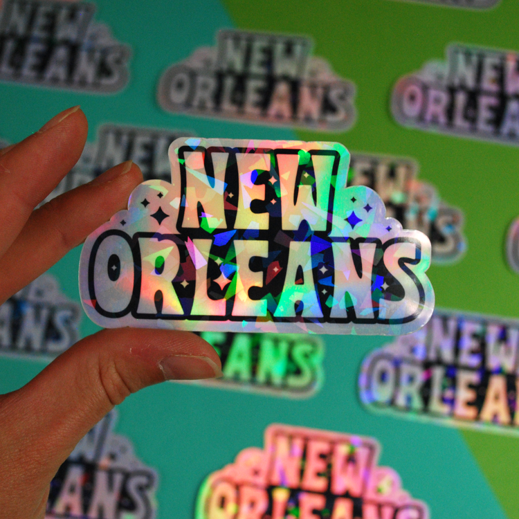 New Orleans Holographic Sticker