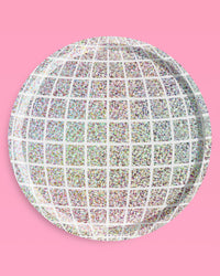 Shimmer Disco Plates - 25 foil paper plates
