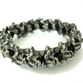 Snake vertebrae stretch bracelet