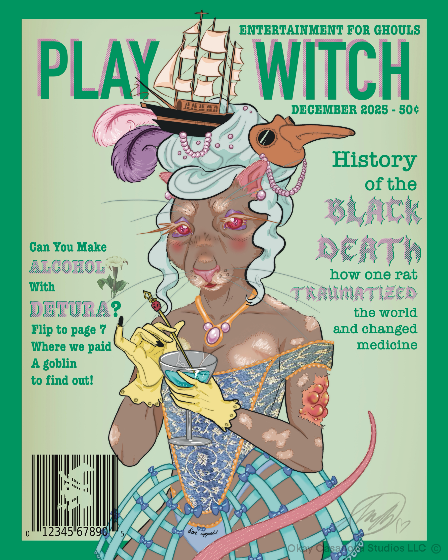 Plague Rat “Play Witch” Print December 2025