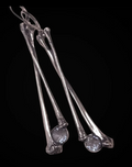 Cat Bone Dangle Earrings